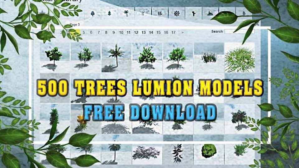 500个Lumion树模型