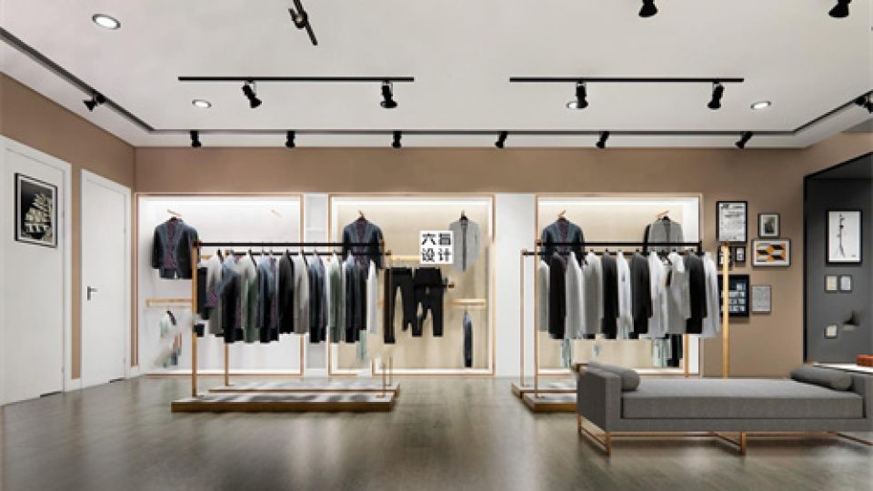 现代服装店SU15