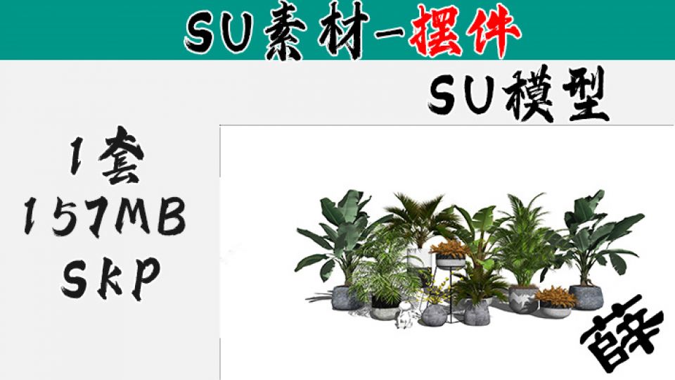绿植盆栽-SU8