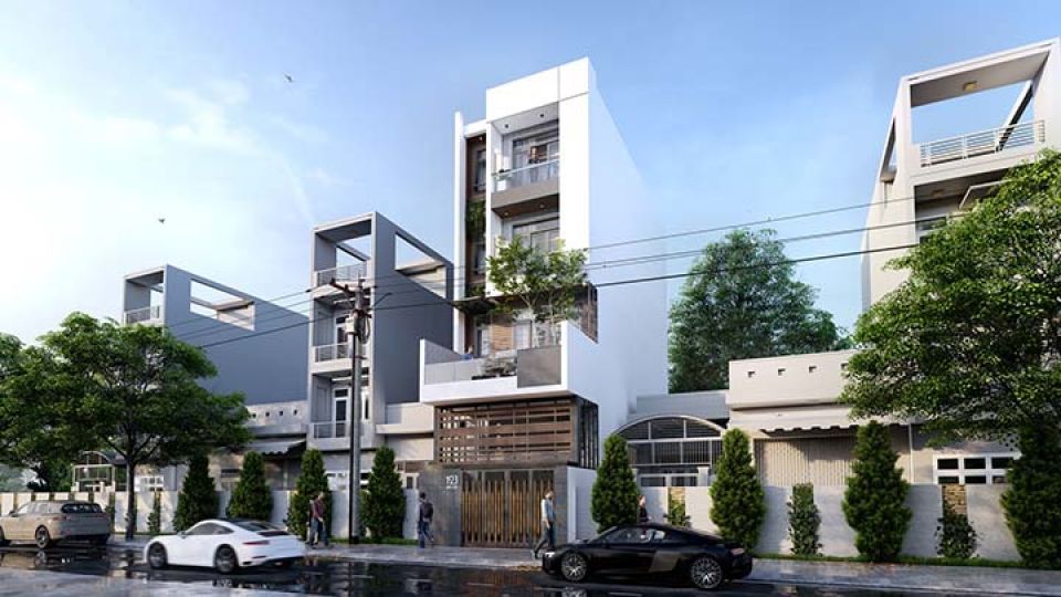 联排住宅街景模型及Lumion设置参数