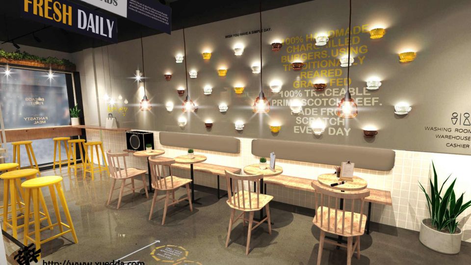 奶茶店SU模型
